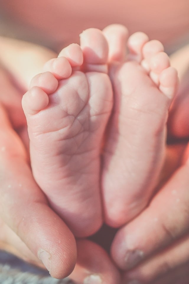 Füsse eines Babies